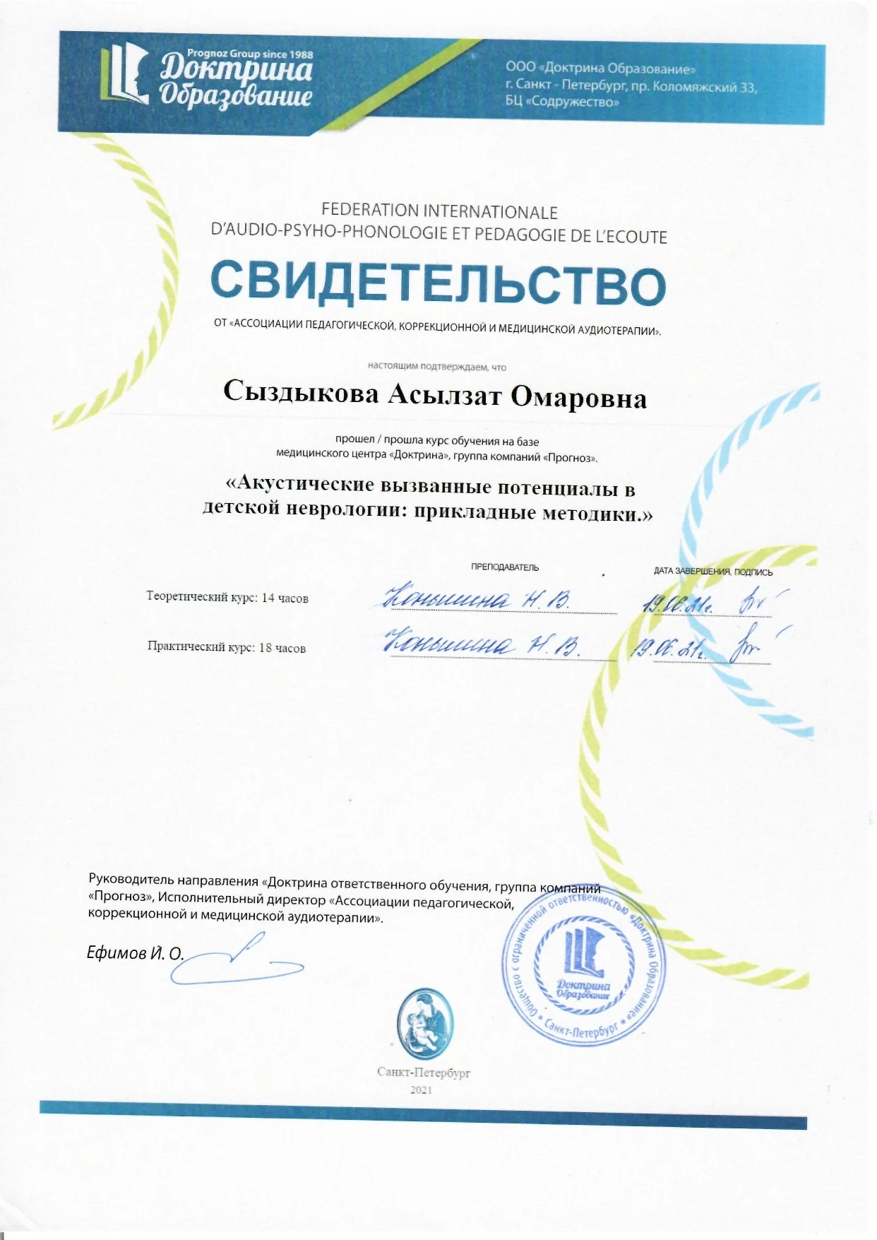 Разрешительный документ АСВП — клиника AsylBota
